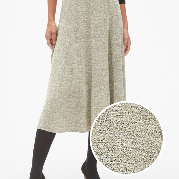 NWOT Softspun Metallic Midi Circle Skirt Size M - Picture 1 of 7